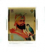 Guru Gobind Singh Gold Plated Photo Stand - Small Size